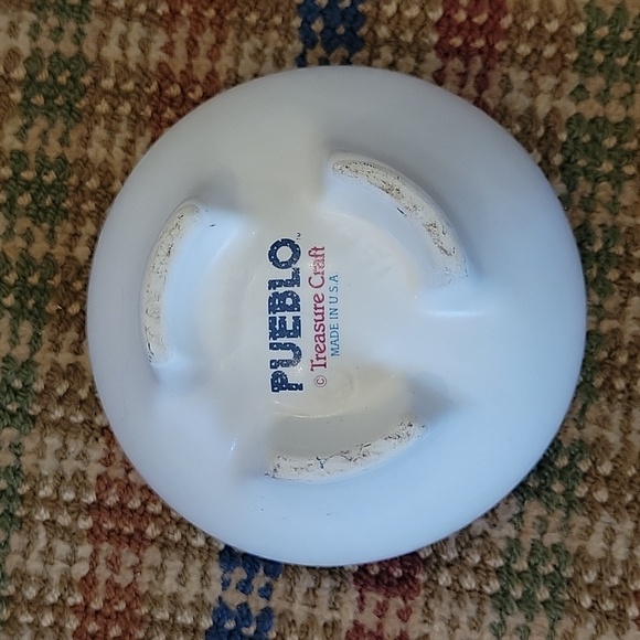 Pueblo Treasure Craft Southwestern Geometric Pattern Bowl Made in USA Pre-owned - Picture 4 of 4